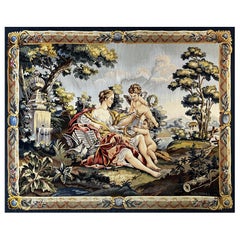 19th century Aubusson tapestry scene galante - N° 234
