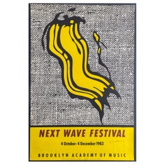 Next Wave Festival Poster Signed by Roy Lichtenstein