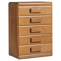 Vintage Russel Wright, Chest of Drawers, Mahogany, 1940s