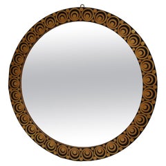 Mid-century Wall Round Mirror, 1976