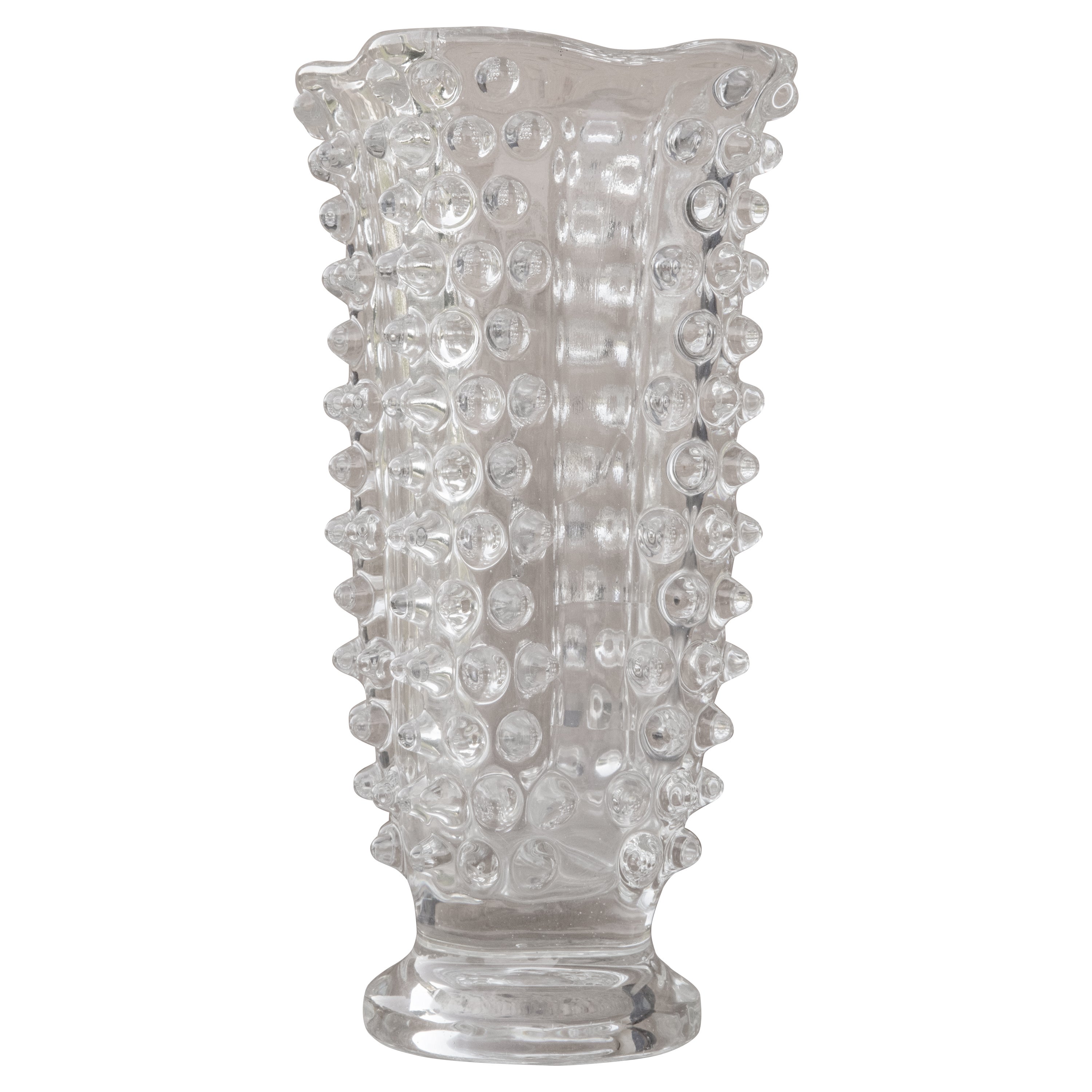 Ercole Barovier Rostrato Murano Glass Italian Vase for Barovier & Toso, 1940s For Sale