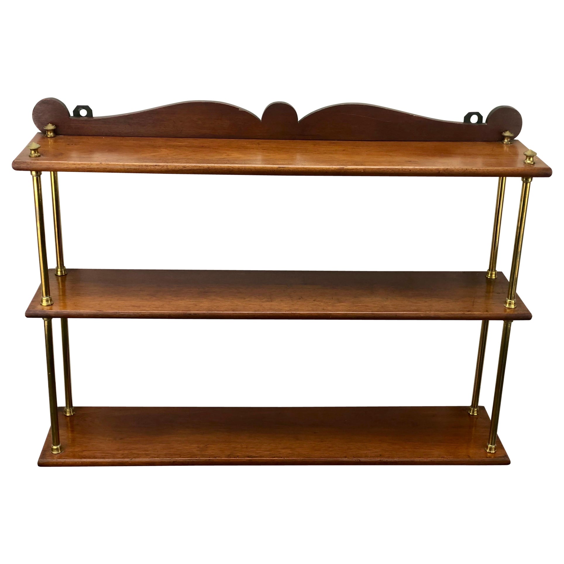 19th Century Teak and Brass Campaign Bookshelves For Sale