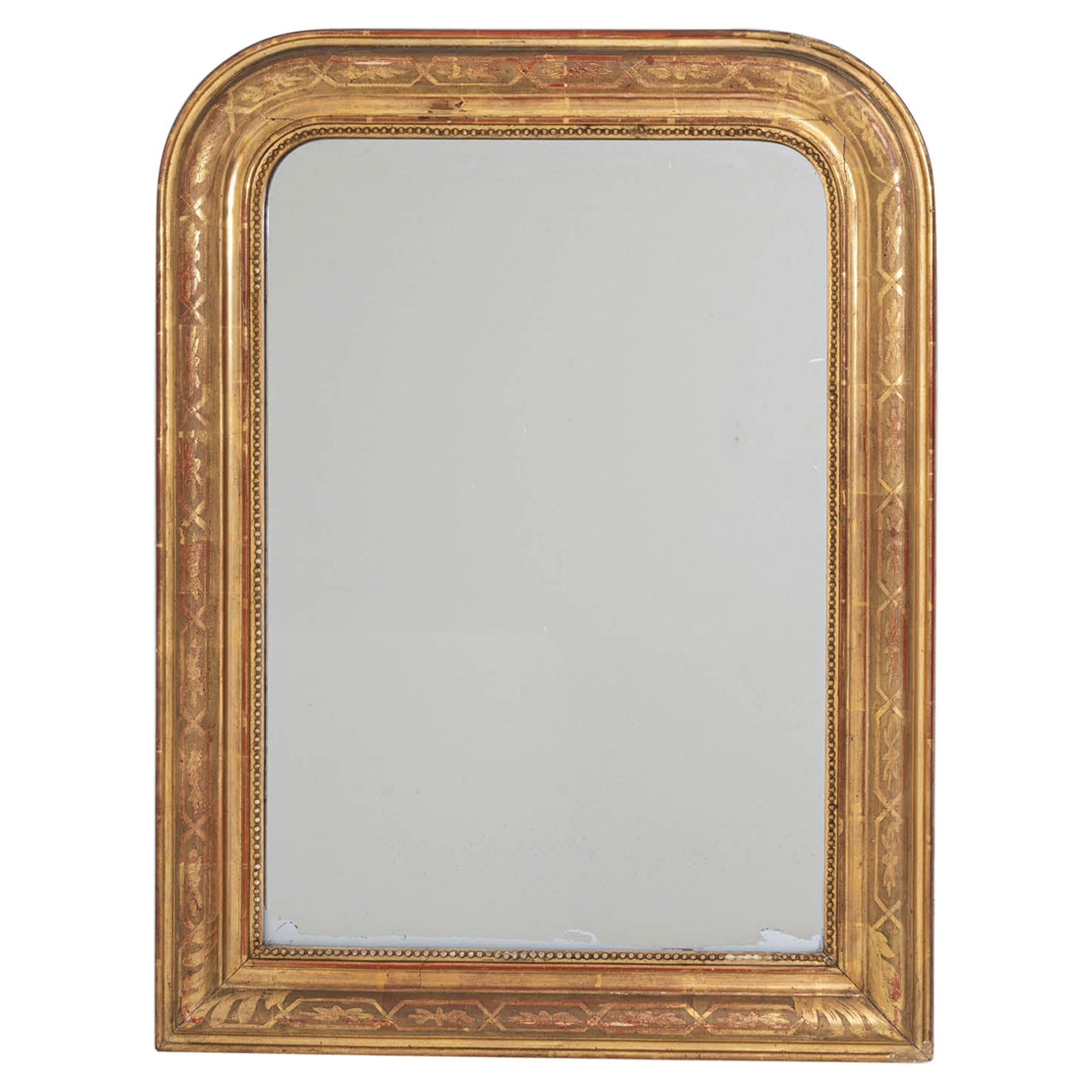 19th Century Louis Phillipe French Giltwood Mirror