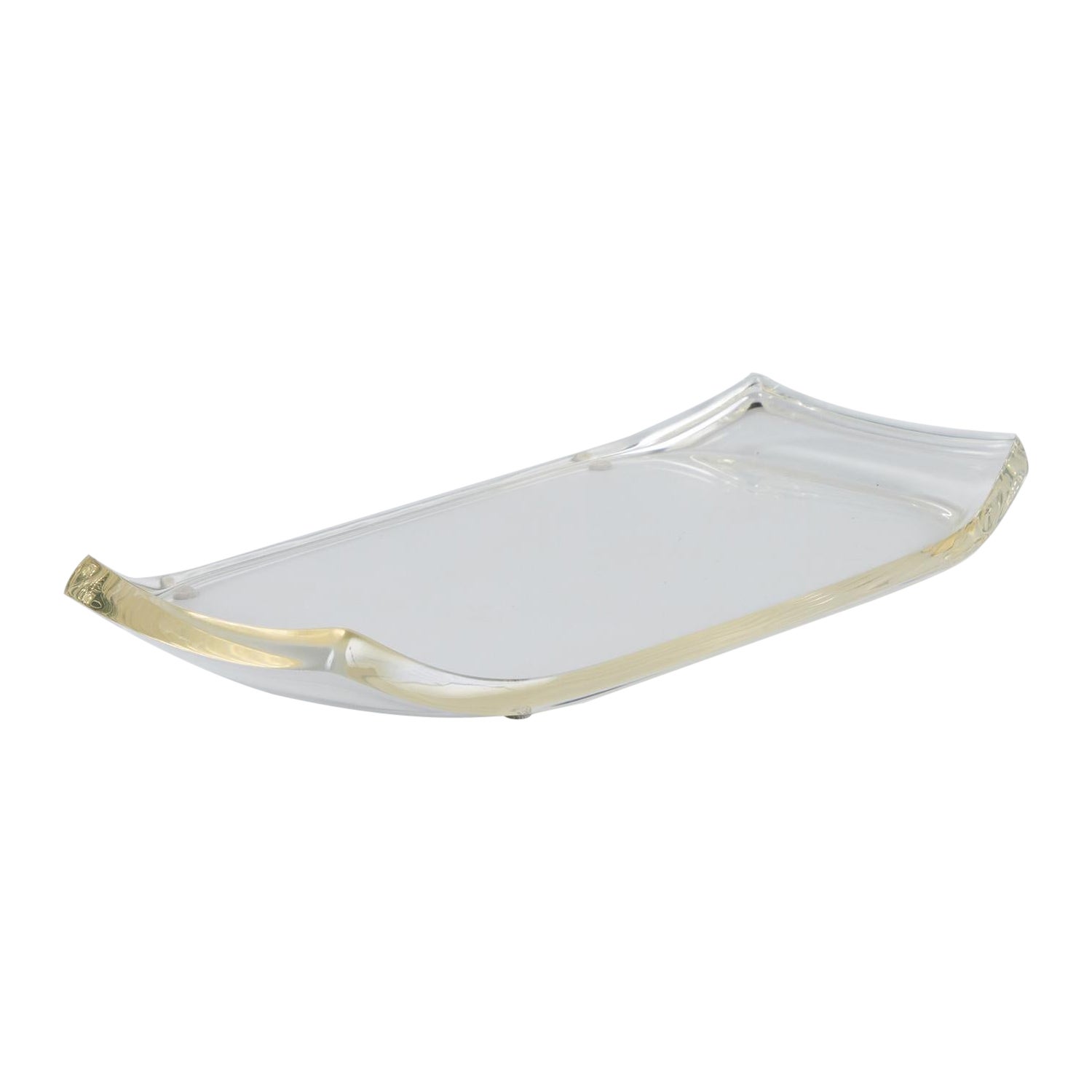 Rectangular Lucite Tray by Ritts Co. For Sale