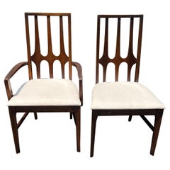 Vintage Broyhill Brasilia Captains chair and side chair