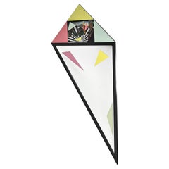 Vintage Unique piece, Large mirror by Mario Eichmann, Switzerland 1984 Post Modern