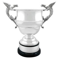 Antique Edwardian Sterling Silver Presentation Cup and Plinth (1906)