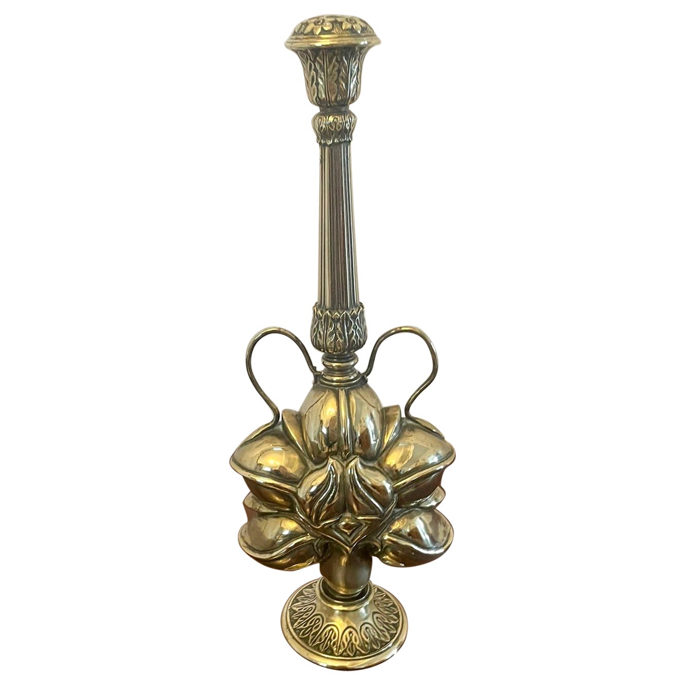 Unusual Antique Victorian Quality Brass Shaker  For Sale