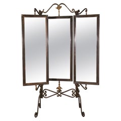 Victorian Three Panel Dressing Mirror