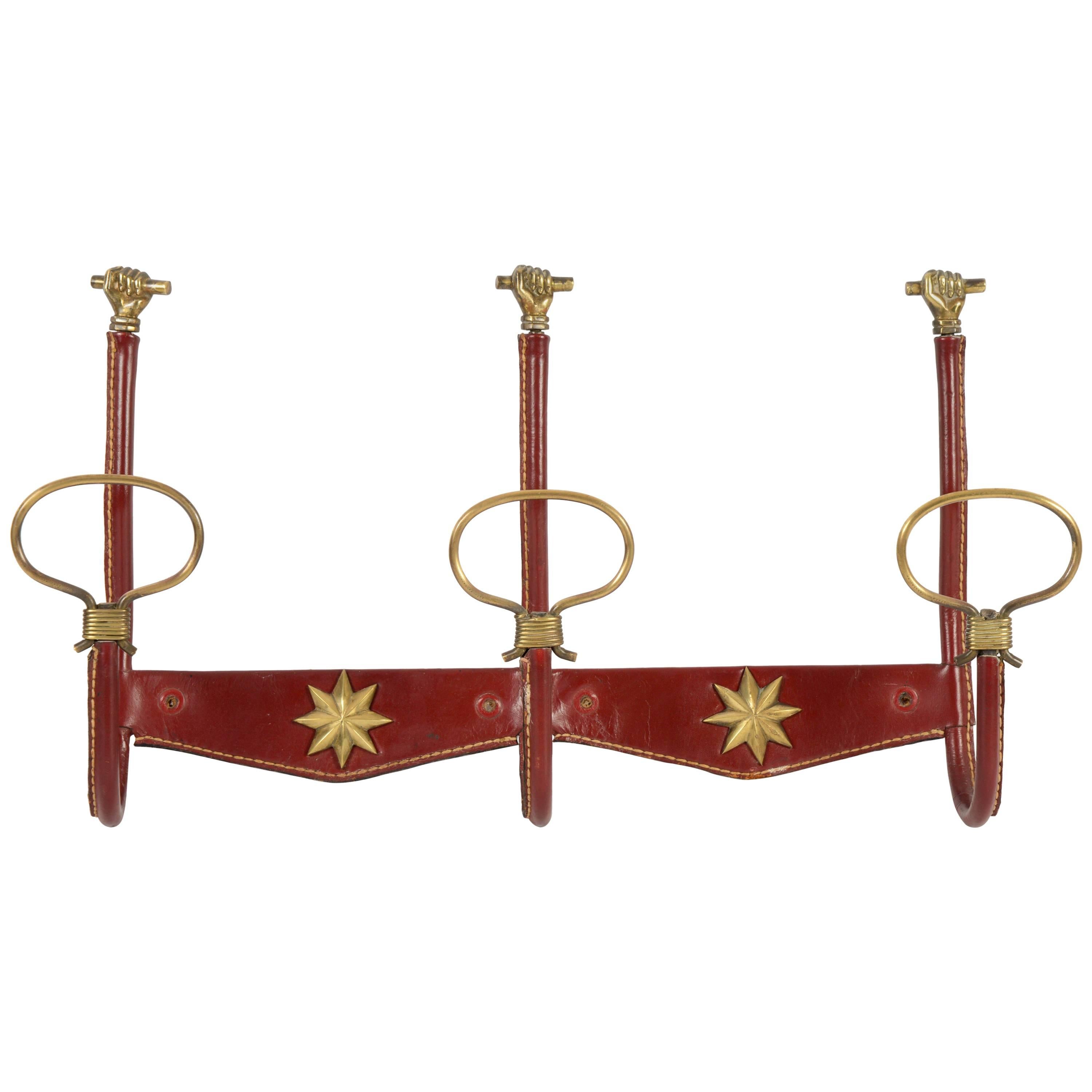 1950s Coat Rack by Jacques Adnet