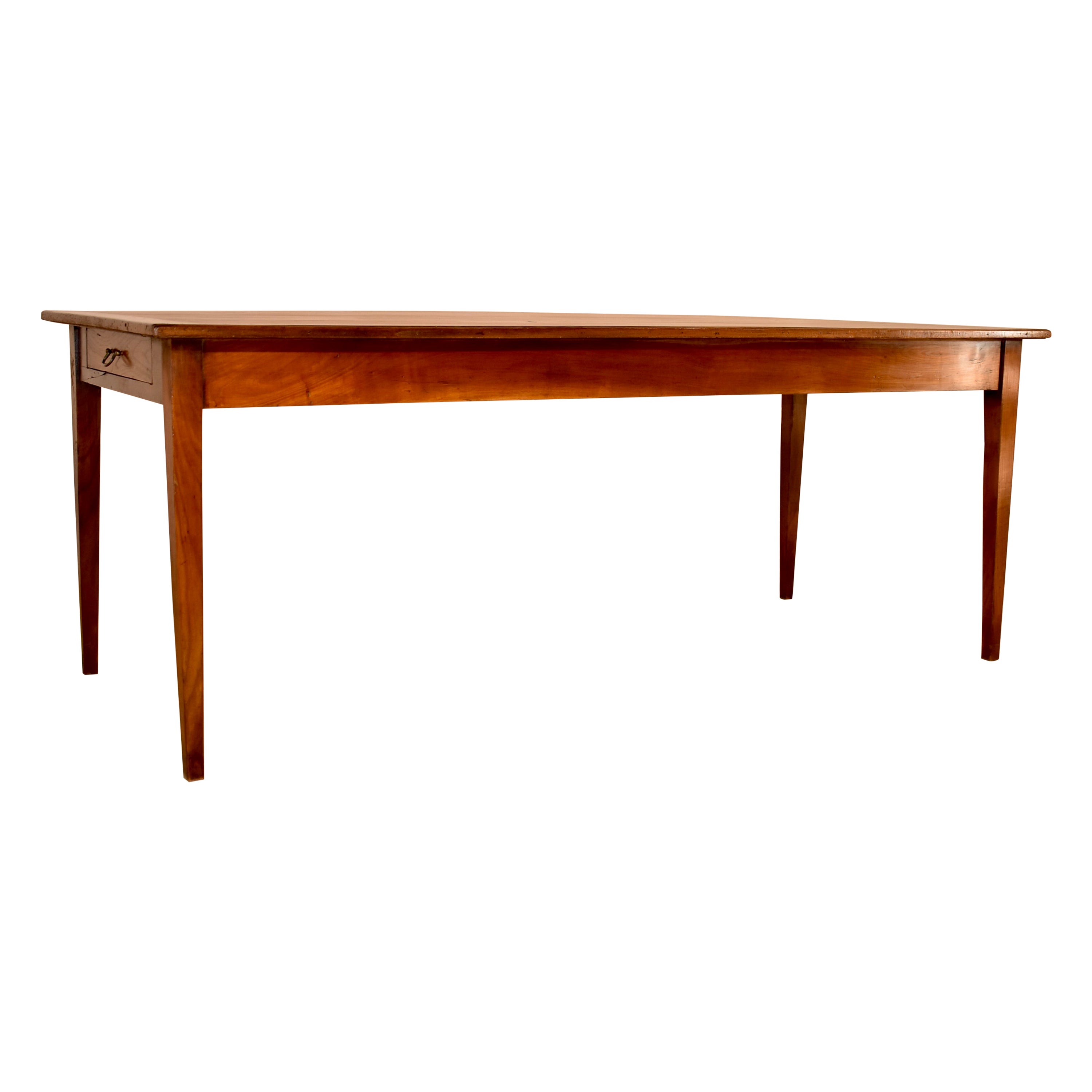 19th Century Chestnut Farm Table from France For Sale