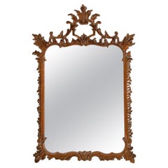 Italian Rococo Style Wooden Mirror