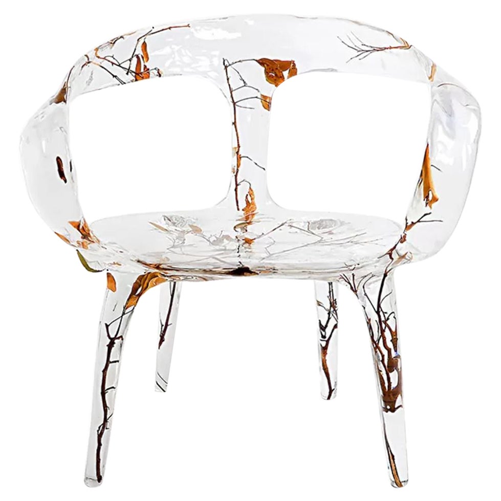 Branched Crystal Arm Chair by Dainte For Sale