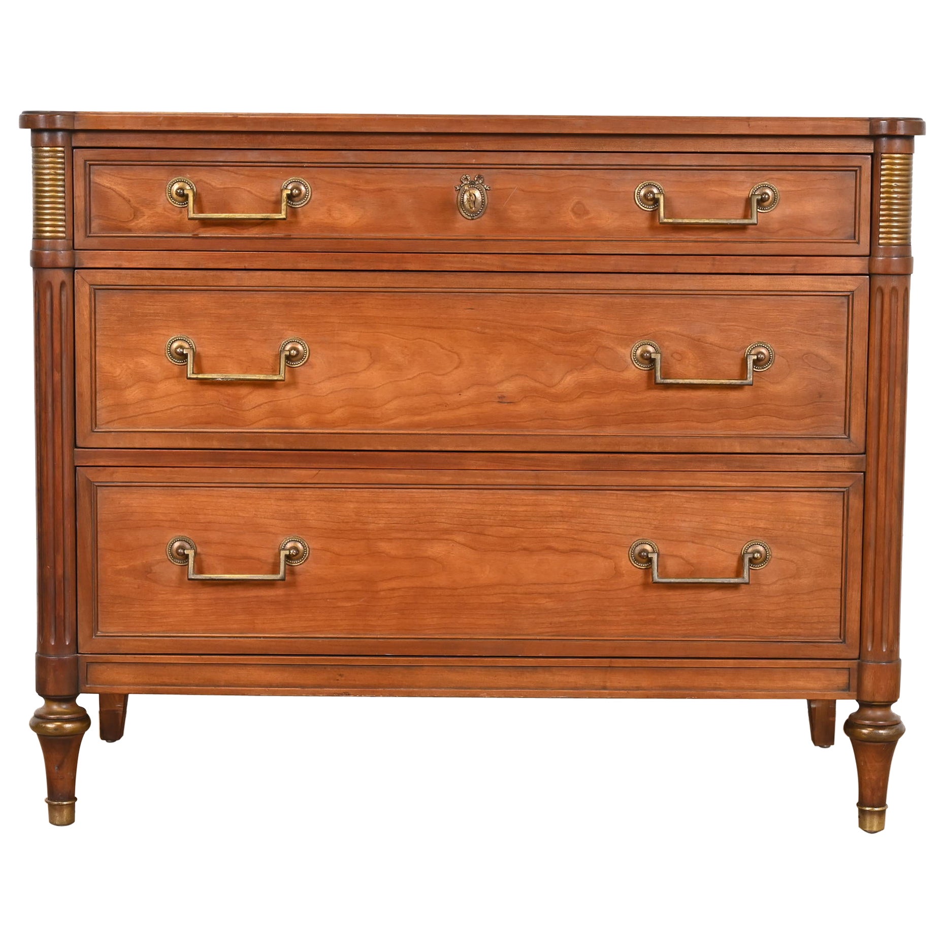 Kindel Furniture French Regency Louis XVI Directoire Style Cherry Wood Dresser