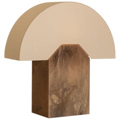 Tobacco Alabaster Edna Table Lamp by Simone & Marcel