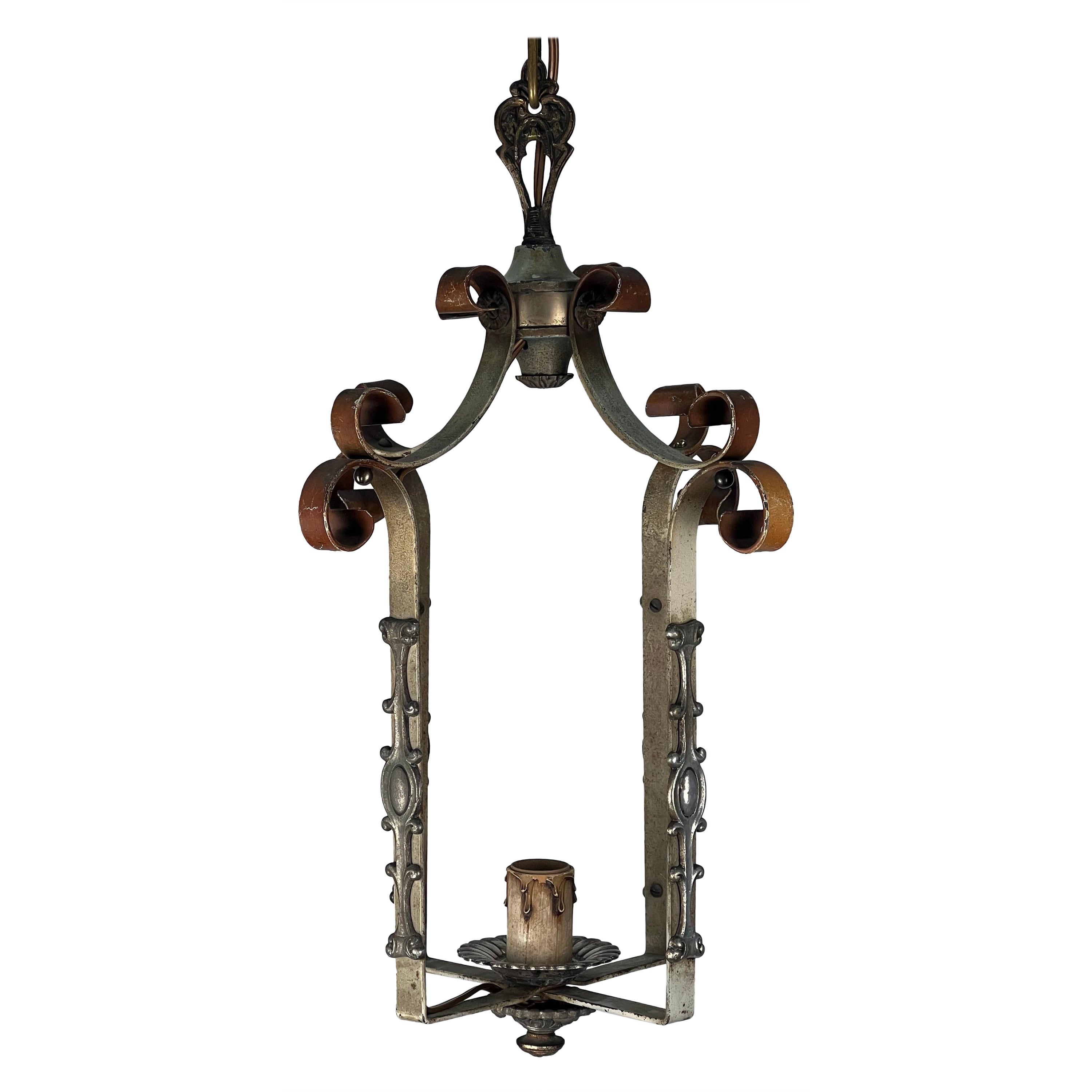 1920's American Tudor Revival Open Lantern For Sale