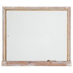Antique 19th Century French White Painted Mirror