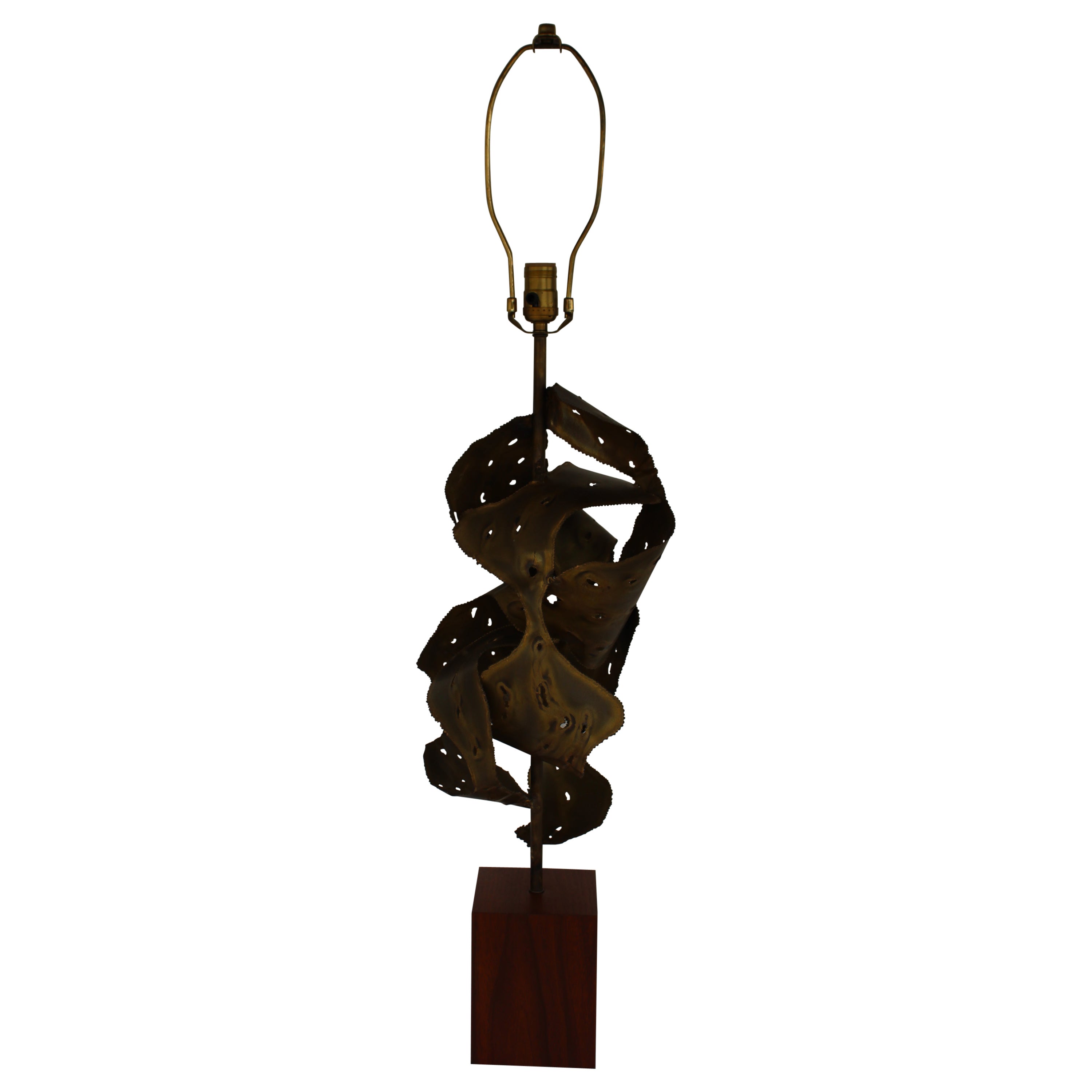 Lampe sculpturale brutaliste de la lampe Laurel Mfg. Entreprise en vente