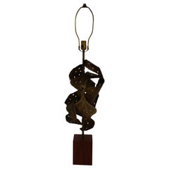 Vintage Sculptural Brutalist Lamp by the Laurel Lamp Mfg. Company
