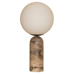 Tobacco Alabaster and Steel Atlas Table Lamp by Simone & Marcel