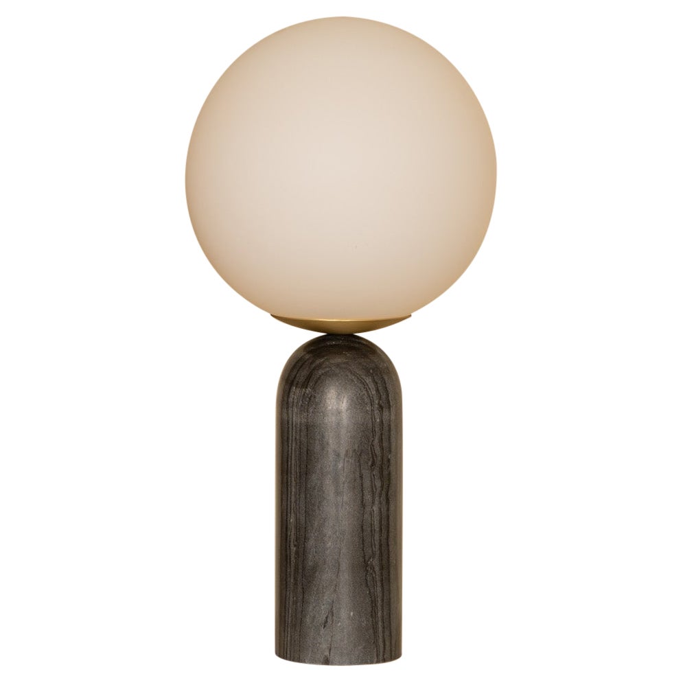 Black Marble and Brass Atlas Table Lamp by Simone & Marcel For Sale
