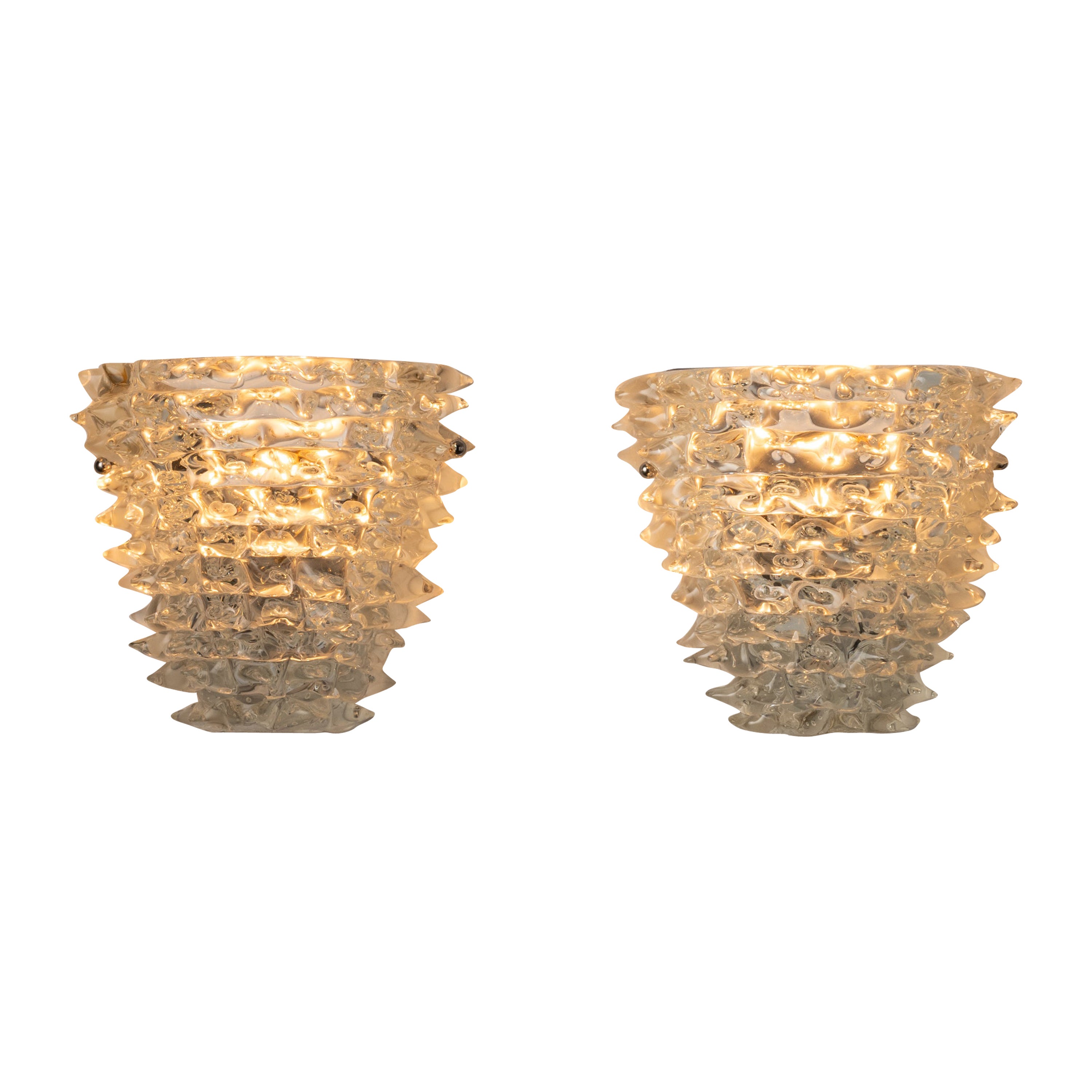 Barovier and Toso Murano Glass Sconces 