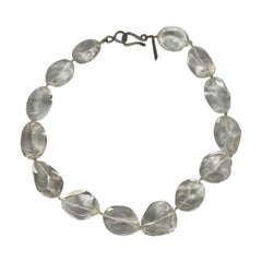 Bracelet en cristal de roche et argent de Rebecca Collins 