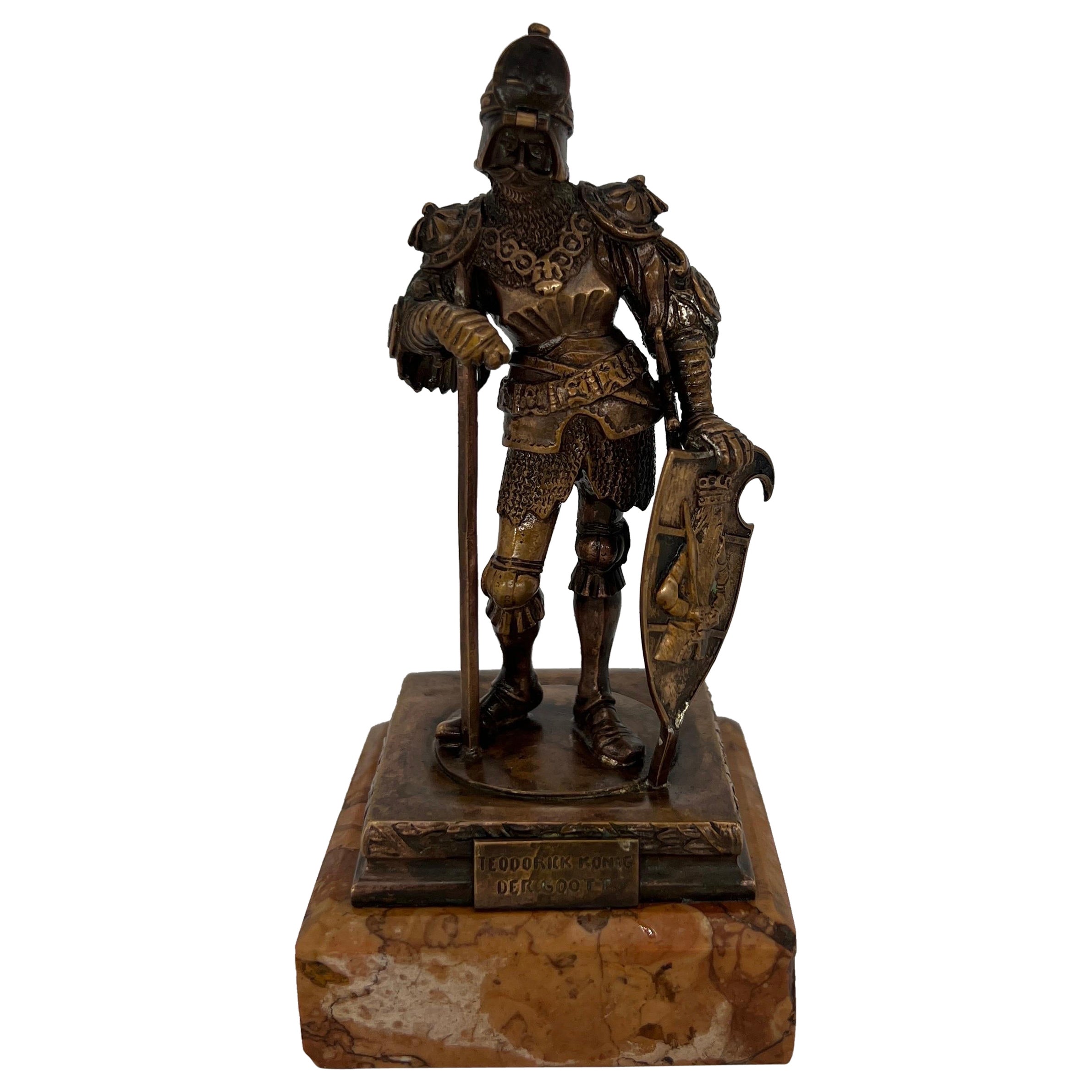 Theodoric the Great Grand Tour Bronze, After Peter Vischer the Elder (1460-1529) For Sale