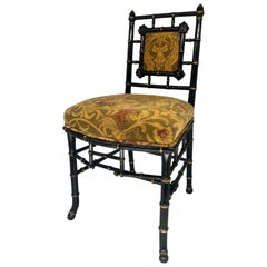 Antique Aesthetic Movement Faux Bamboo Side Chair, Attr: Herter Brothers