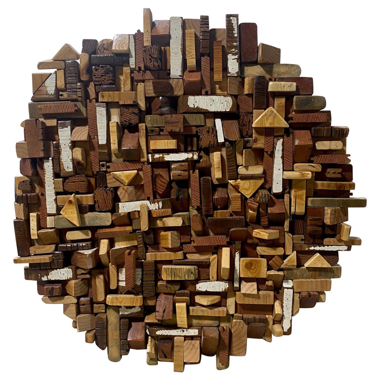 Mid-Century Modern Modernist Large Mixed Natural Organic Wood Wall Art Sculpture For Sale