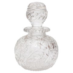 Flacon à parfum en cristal de roche, sculpté à la main par Thomas Webb, vers 1880