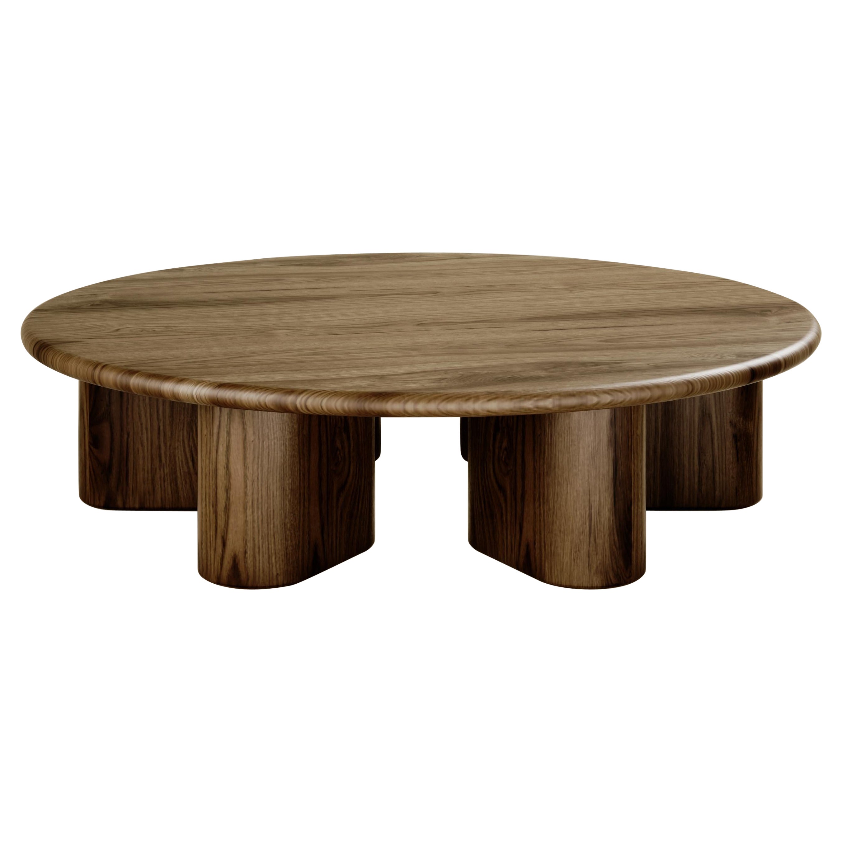 Table basse Mira - Noyer massif 