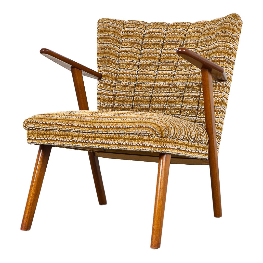 Mid-Century Modern Beech Lounge Chair For Sale
