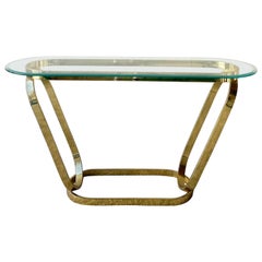 Hollywood Regency Ovalierian Console Table