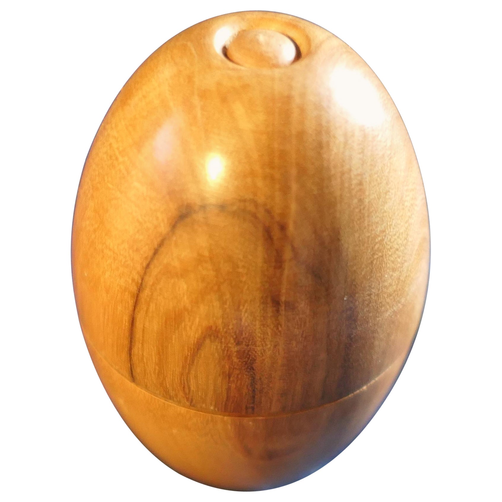 A Pair of Collapsable Travelling Treen Egg Cups  What fun, an “egg” 
