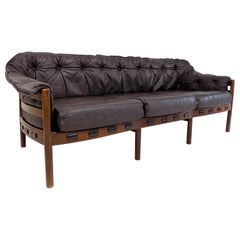 Coja-Sofa mit 3 Sitzen aus Leder von Sven Ellekaer, Niederlande, 1960er Jahre