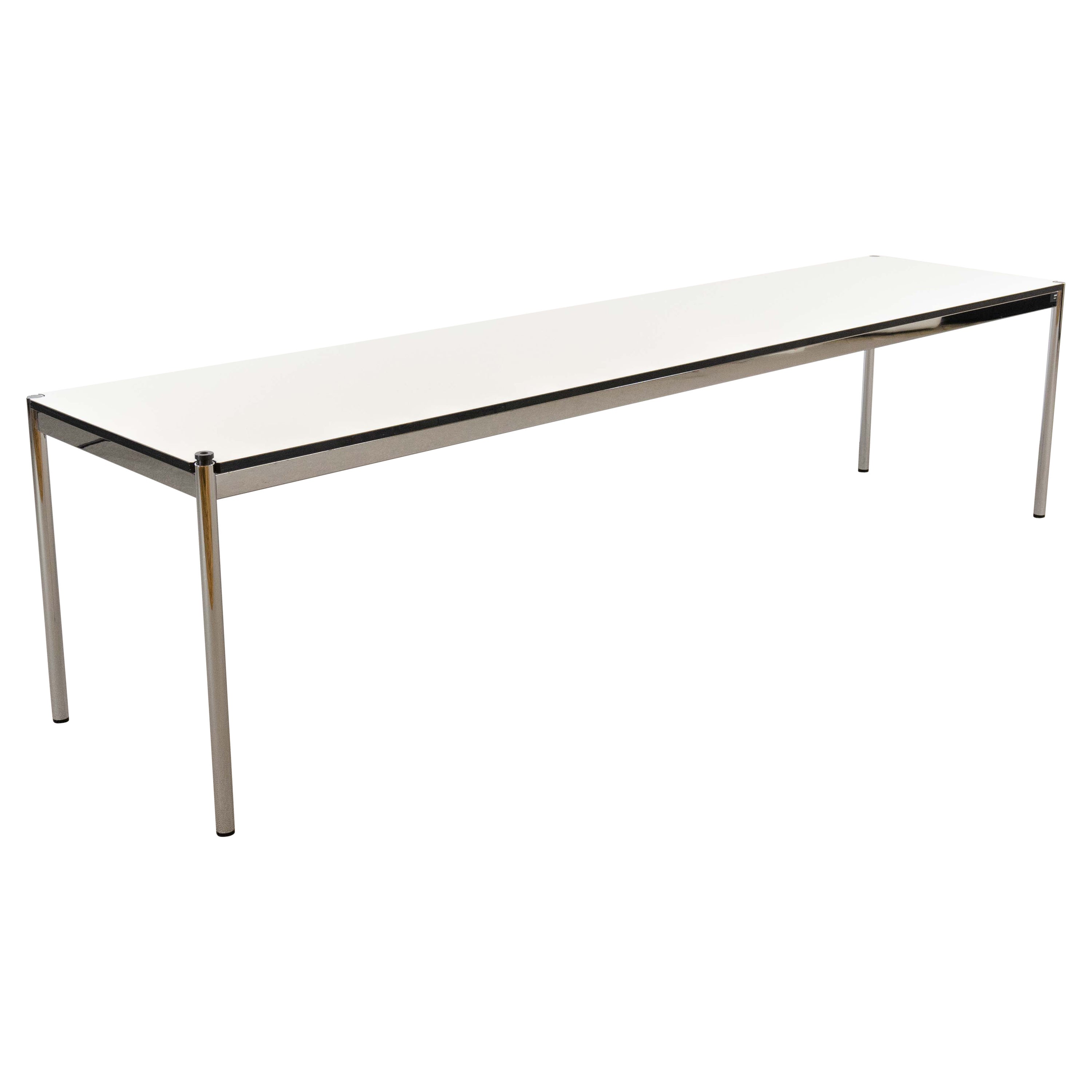 USM Haller Table - Desk - Conference Table by Fritz Haller, 300cmx75cm, white