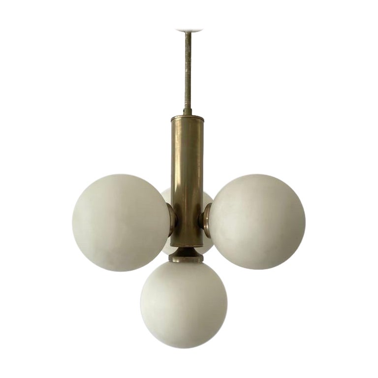 4 Ball Glass Ceiling Lamp, 1970s, Germany For Sale