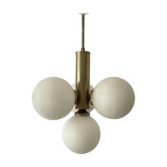 Retro 4 Ball Glass Ceiling Lamp, 1970s, Germany