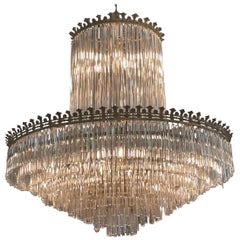 Spanish Retro Double Tier Crystal Chandelier