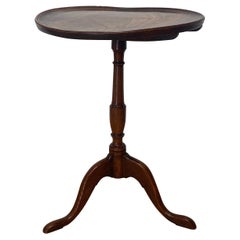 Antique , English Tripod Table in Elm Wood