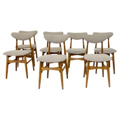 Modernes Set aus 12 Stühlen aus der Mitte des Jahrhunderts, Italien, 1960er Jahre – neue Polsterung