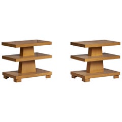 Used American Designer, Side Tables, Wood, USA, 1940s