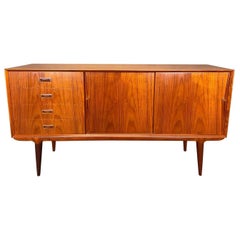 Vintage Danish Mid Century Modern Teak Credenza by Gunni Omann