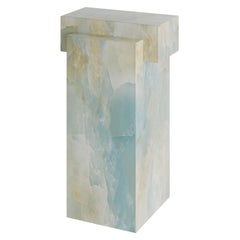 Mesa auxiliar Hermes de ónice azul