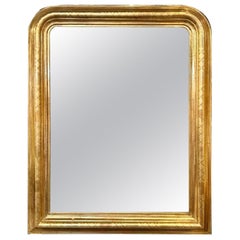 Gold Gilt Louis Philippe Mirror with X Pattern