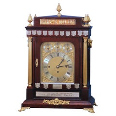 Rare Late-19th century English Chess Trophy Bracket Clock.