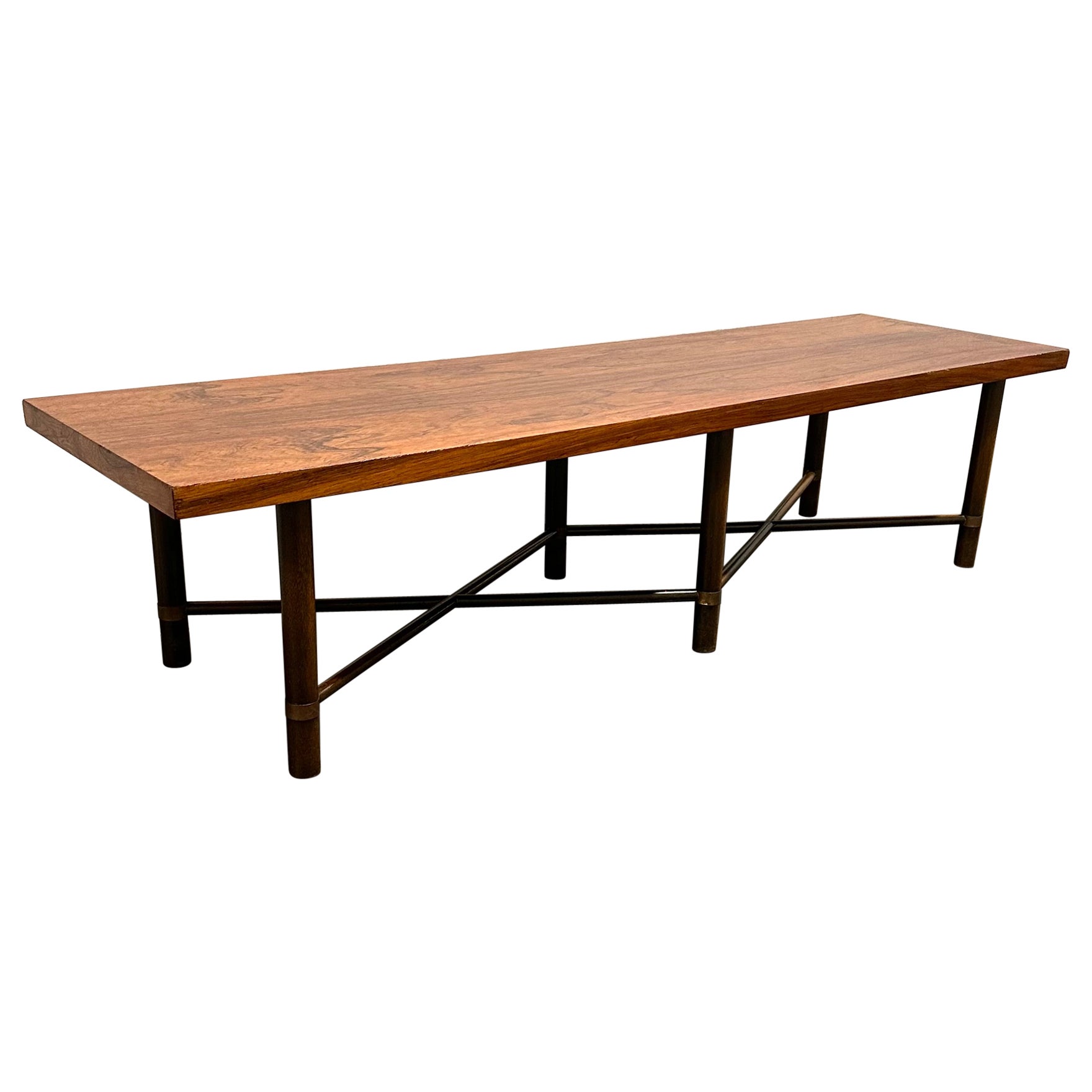 Harvey Probber Rosewood Coffee Table Bench For Sale