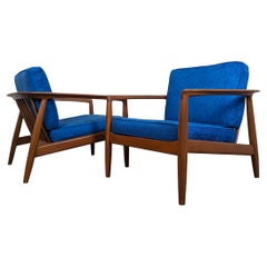 Mid Century Modern Teak Lounge Chair by Folke Ohlsson for Dux, Model 72-C, 1960s