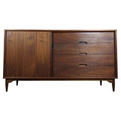 Vintage Mid Century Modern Walnut Dresser by Brown Saltman